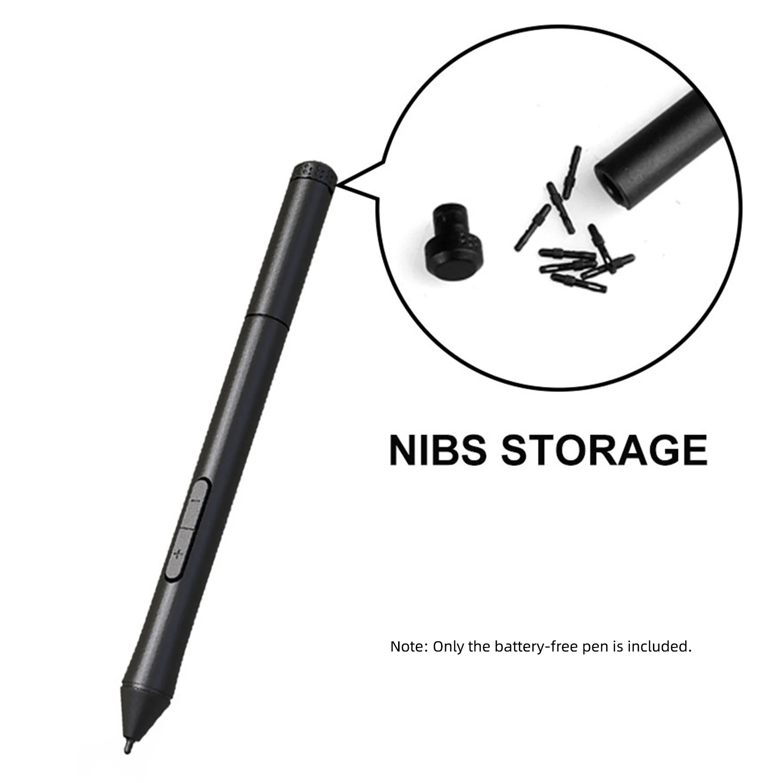 【New】10moons Battery Pen 8192 Pressure Levels with with 2 Customize Keys Wireless for T503 G10 Graphic Tablet Drawing Pad