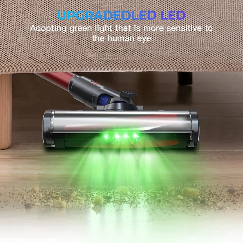 توربين فرشاة أرضية لديسون ، رأس فرشاة ، قطع غيار ، 4 مصابيح ليد للسجاد ، أرضيات صلبة ، V7 ، V8 ، V10 ، V11 ، V15