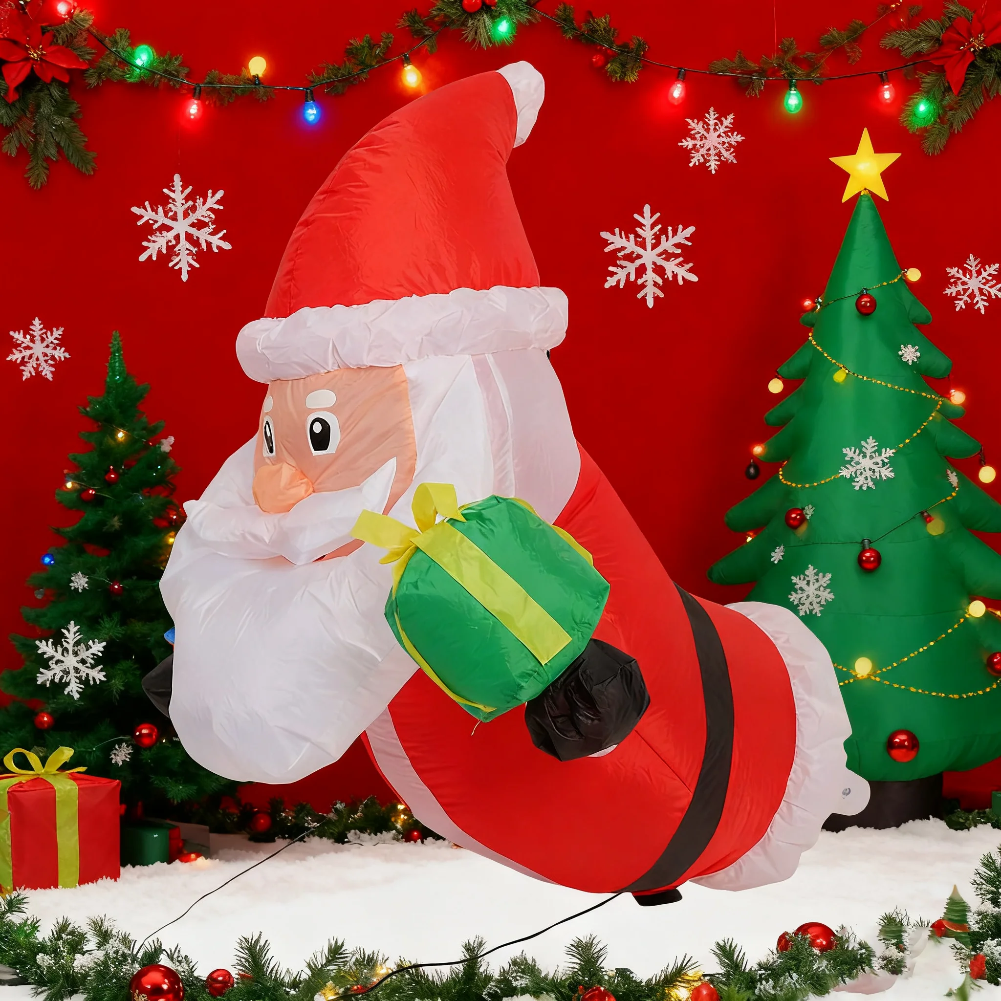 Noel Şişme Noel Baba, Pencered - Xmas Outdoor Lighting Decorations incelemesi ve fiyatı
