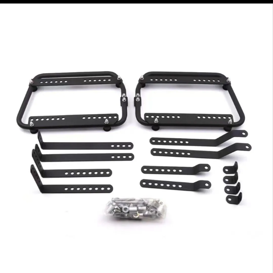 Universal Motorcycle Side Box Bracket Adjustable Saddlebag Mount Support Stand for Tail Case Trunk Accessories