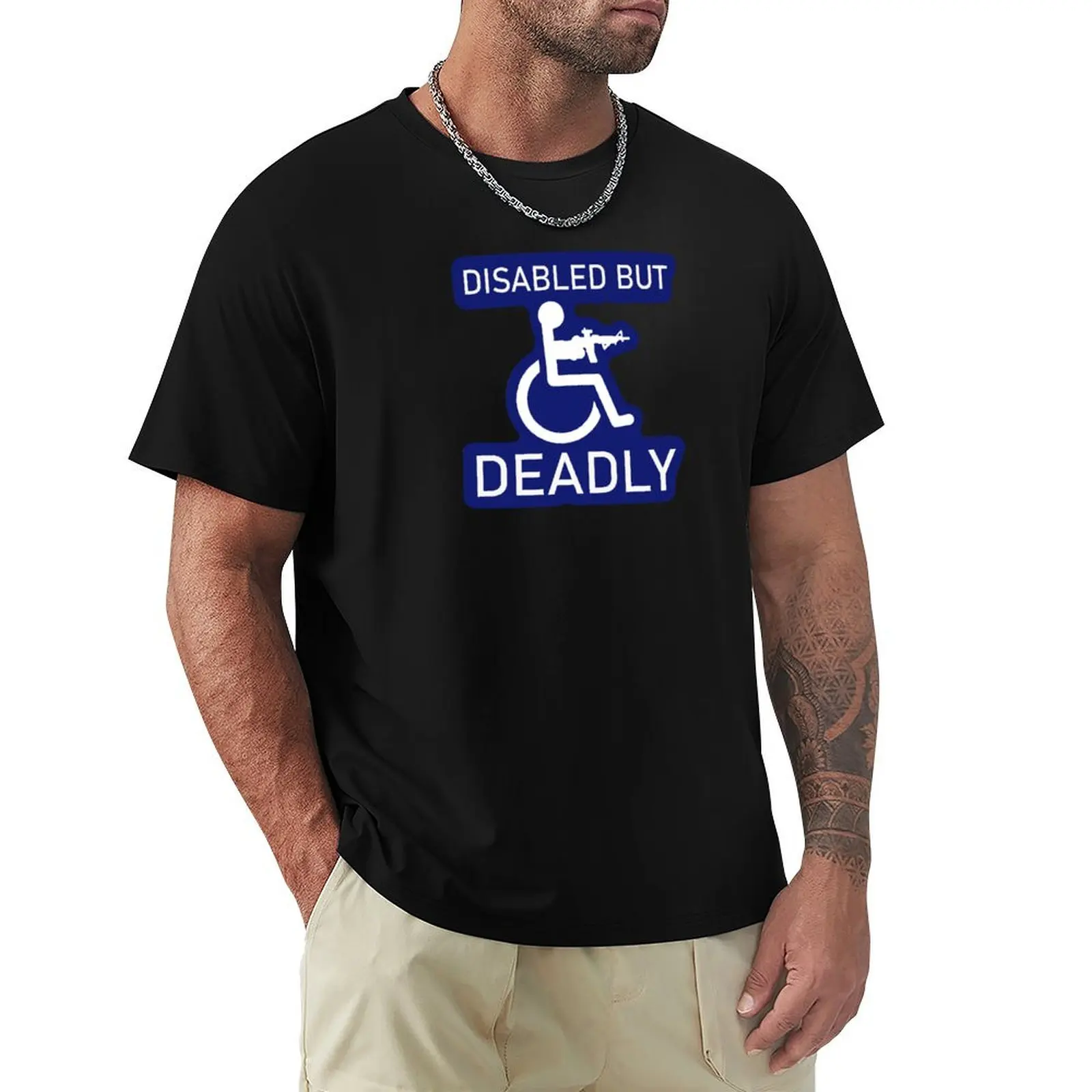DISABLED BUT DEADLY T-Shirt High Elasticity Sports Tee Shirt