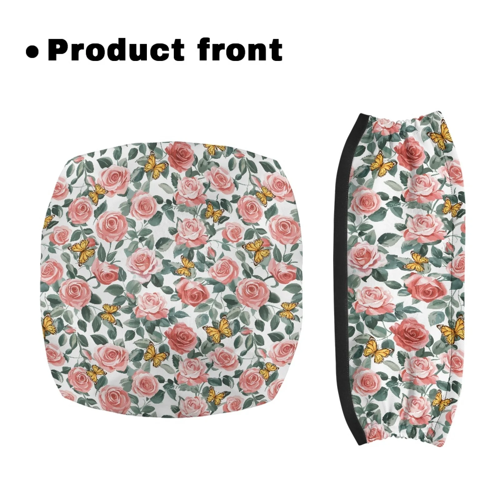 Coloranimal Rose 2 Pieces Rollator Walker Cover Underseat Accessory Seat & Backrest Cover Set for Unisex