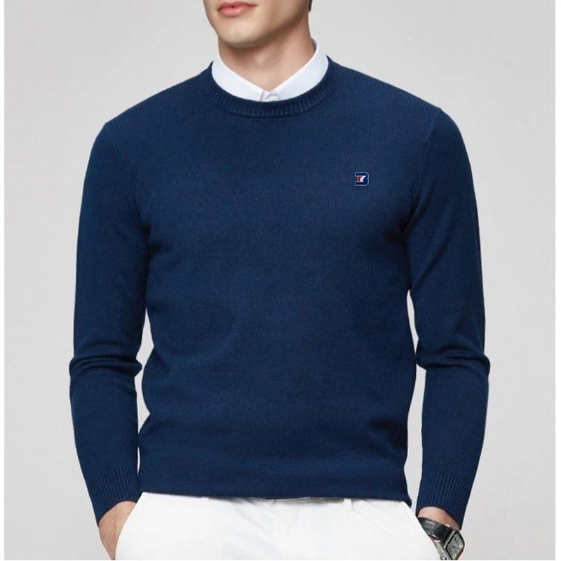 Cashmere O Neck Men Sweater 2023 Autumn Winter Warm All-Match Jumper Jersey Hombre Pull Homme Knitted Pullovers 4XL