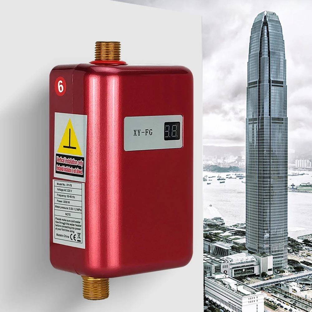 YWDZ-3800W سخان مياه كهربي لحظية Tankless لحظة سخان الماء الساخن دش تدفق غلاية مياه 220 فولت