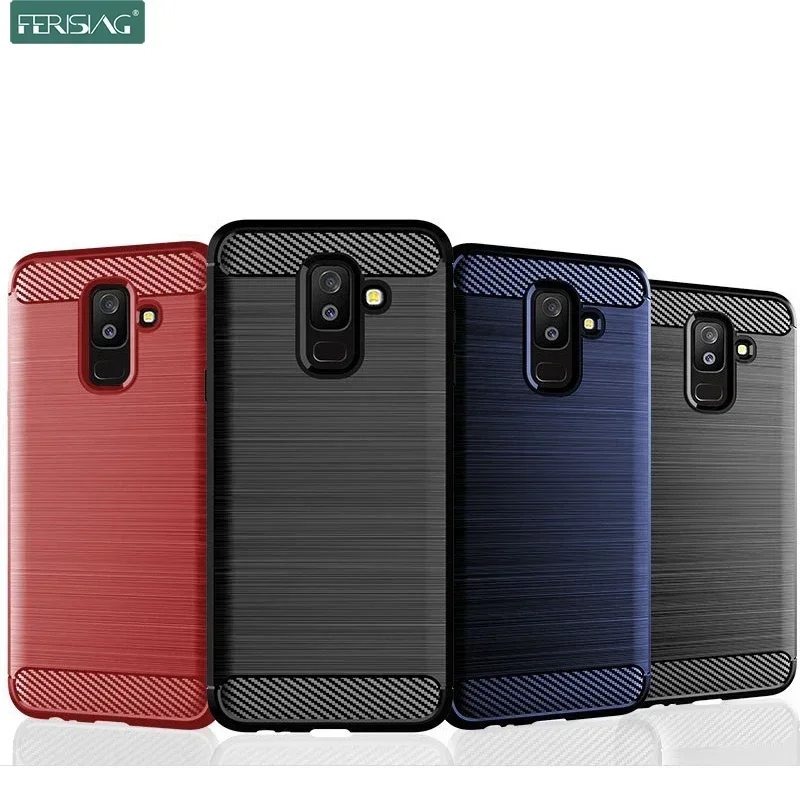 Carbon Cover for Samsung Galaxy A6 Plus 2018, Galaxy Jean,Silicone TPU Case, A605F, A605G , for Galaxy A6+ 2018 , Capa Cases