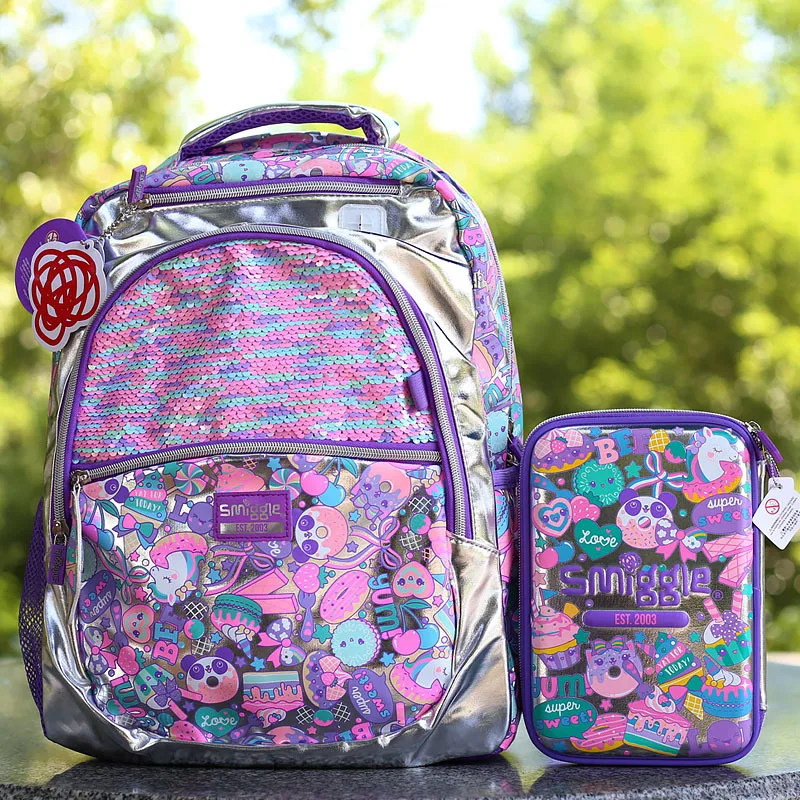 Australia Smiggle Oryginalna seria Disney Mermaid Marvel Lekka torba szkolna o dużej pojemności Plecak studencki Prezenty