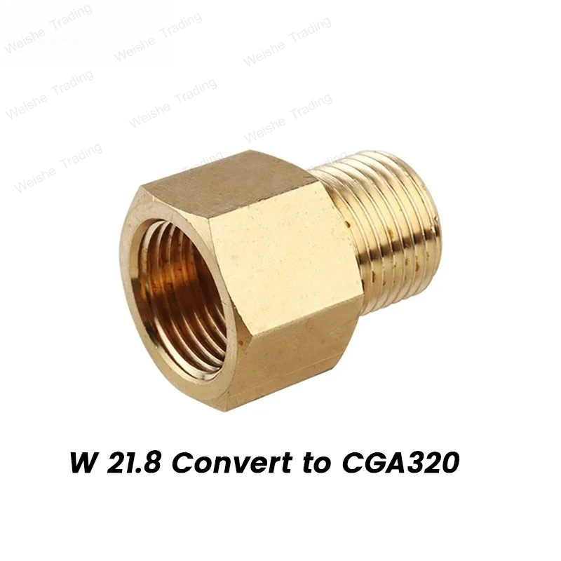 

CO2 Thread Adapter W21.8 Thread to Adapters Cylinders for CO2 Tank Bottle
