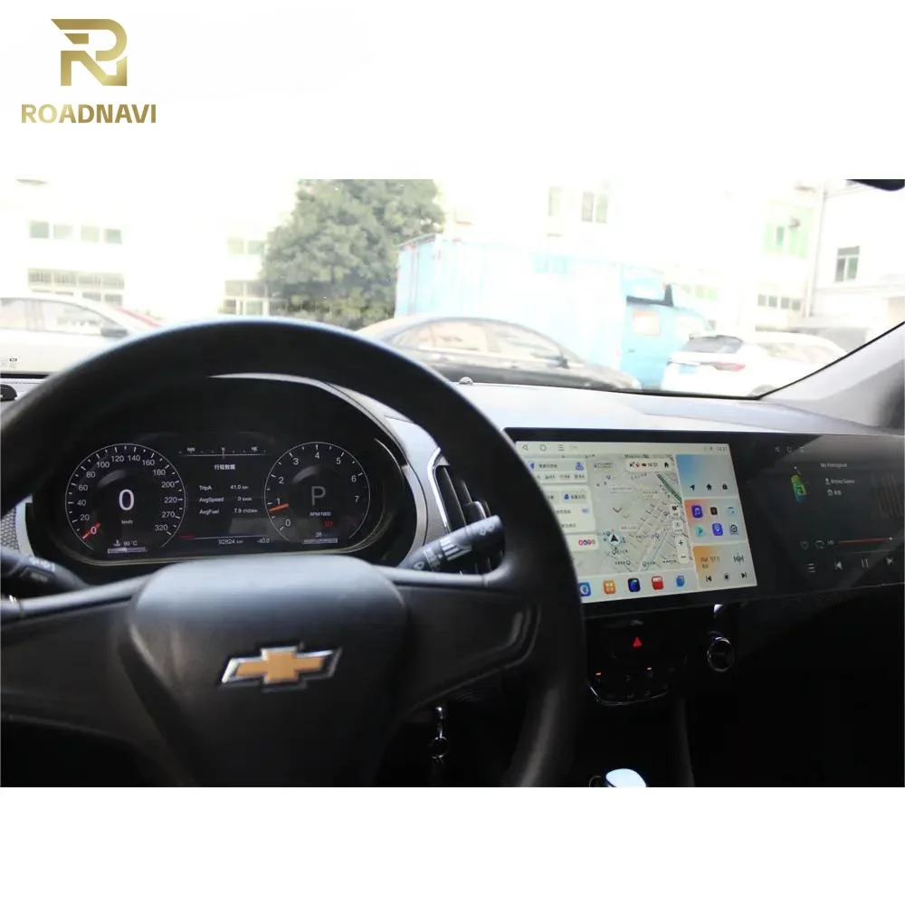 مجموعة أدوات السيارة مقاس 12.3 بوصة لسيارة شيفروليه كروز 2015-2018 عداد السرعة التلقائي