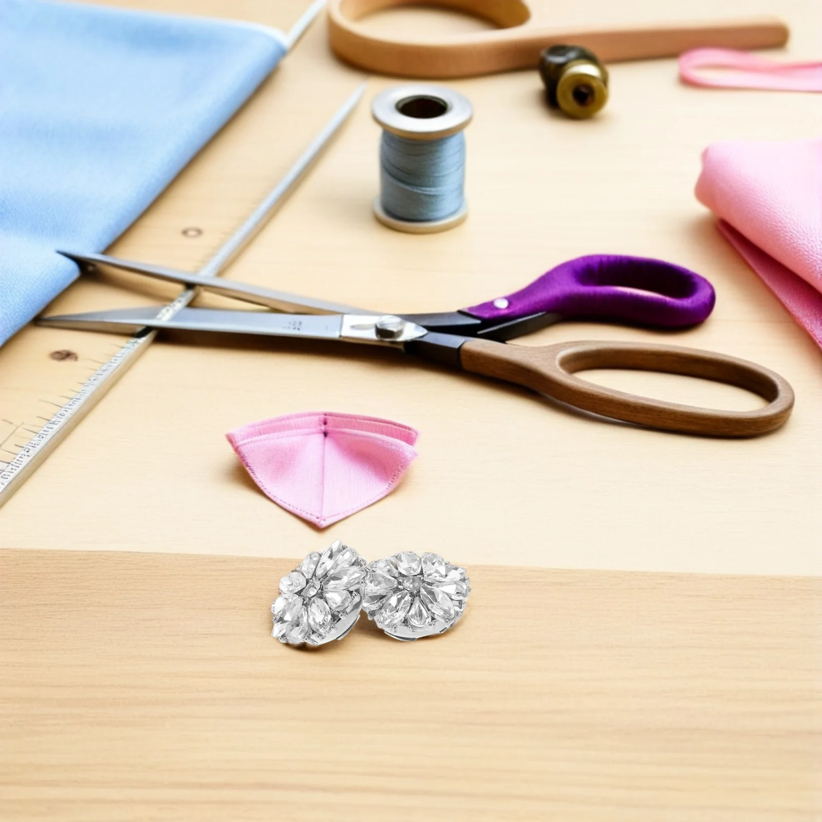 

2Pcs Fashion Shirt Buttons Rhinestone Sunflower Design Decorative Button Covers for Suits Shirts Dresses Wedding Formal Wear