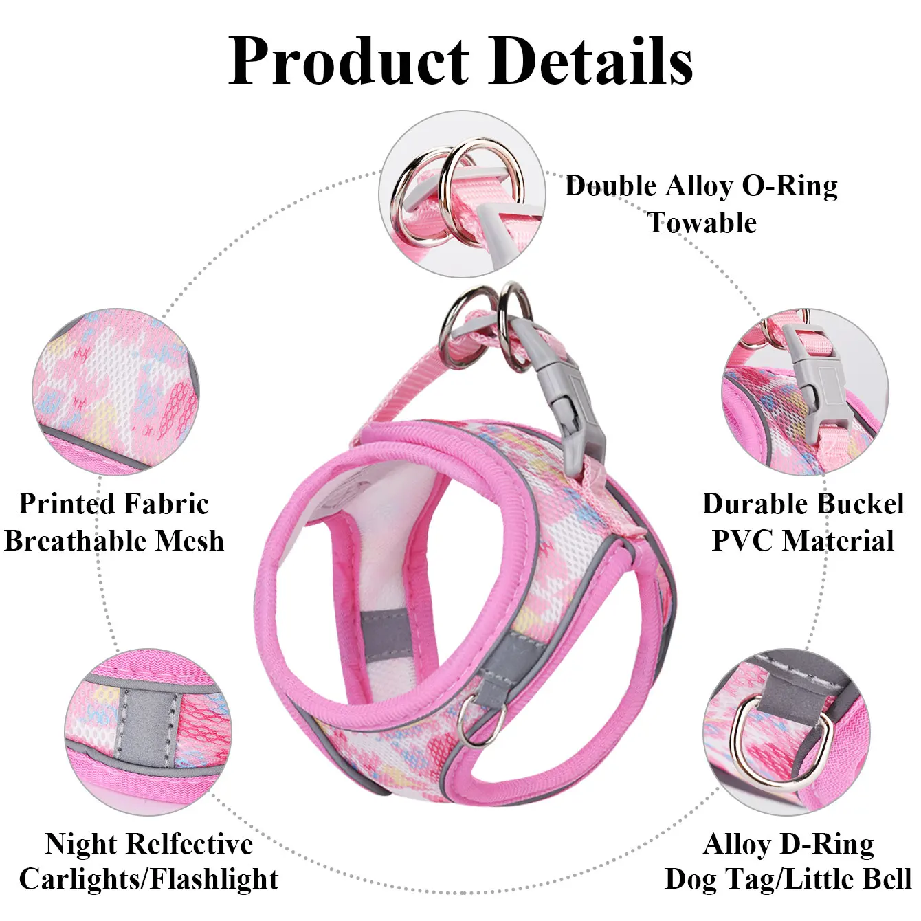 HP214--1pc حزام شبكي صيفي للكلاب والقطط مع مقود للحيوانات الأليفة بطول 1.5 متر. #2