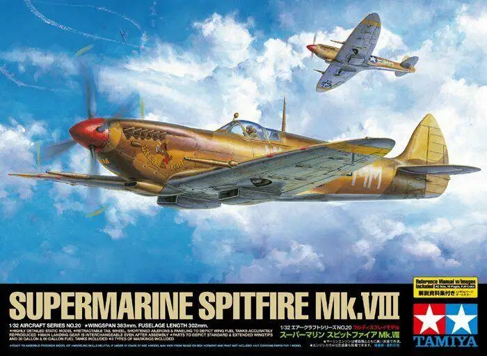 

Tamiya 60320 1/32 Model Kit RAF Aircraft Fighter Supermarine Spitfire Mk.VIII