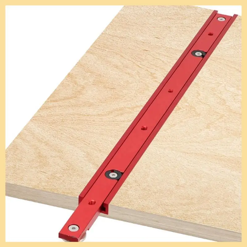 

300Mm Woodworking Aluminum Alloy Miter Rail T-Track T-Slot Table Saw Router Miter Gauge Rod DIY Tool Silver Durable Easy Install