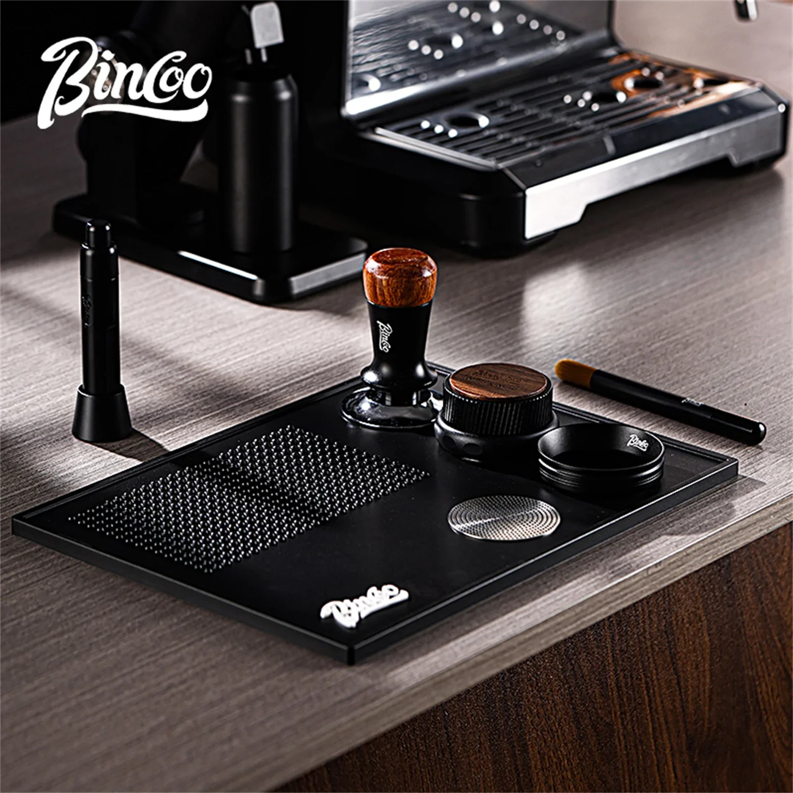 

Bincoo Espresso Tamping Mat Stand Non Slip Holder Pad Coffee Powder Press Tool Home Barista Tamper Station Mat Coffee Accessory