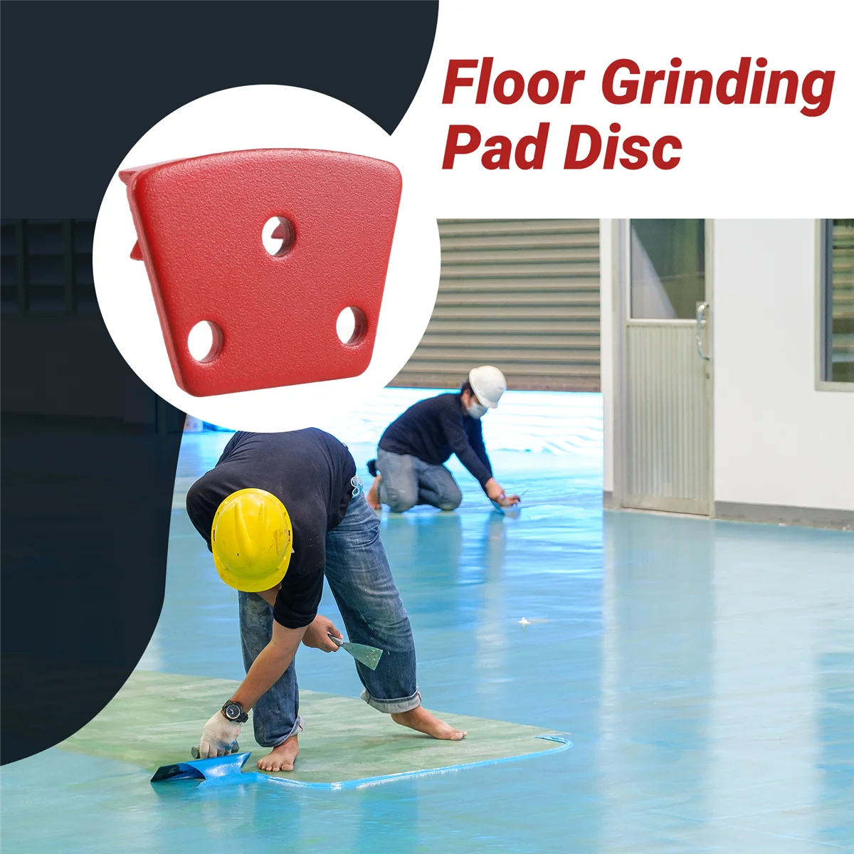 30 Grit Metal Bond Scraper Trapezoid Diamond Floor Grinding Pad Disc for Removing Adhesives Spots Joints