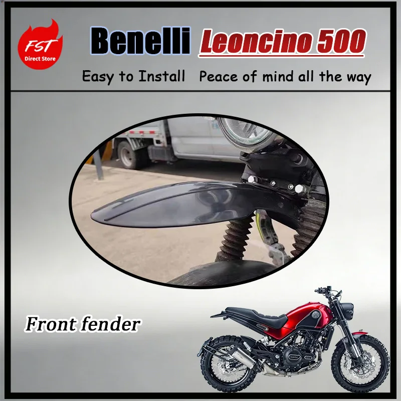 FOR Benelli Leoncino 500 High Mount Fender BJ500 Scrambler Style Front Mudguard Aluminum Alloy Splash Guard Motorcycle Mod Parts