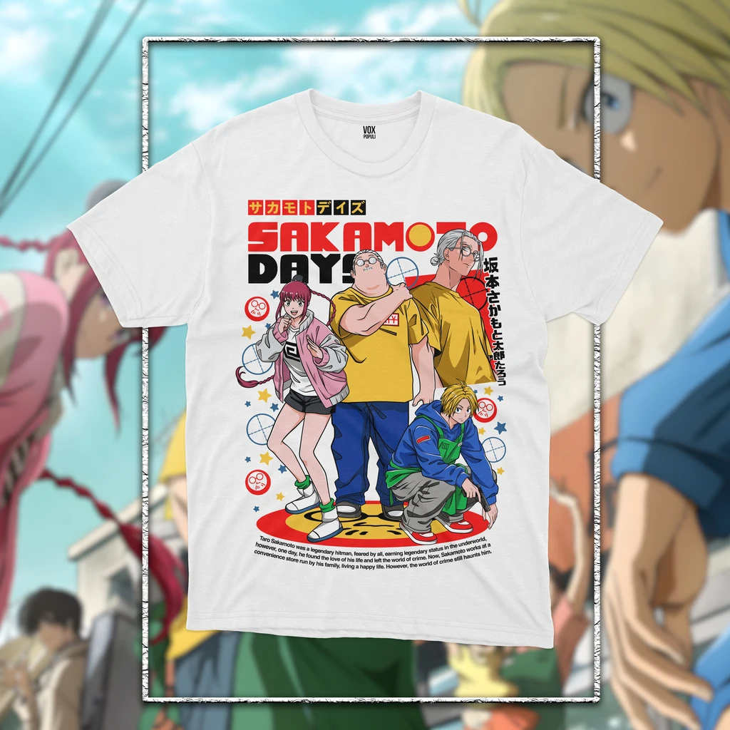 Sakamoto Days Graphic T-shirt Men Women Oversized Y2k Anime Manga T-shirt High Quality Casual Heavy Cotton Loose Clothing Tees
