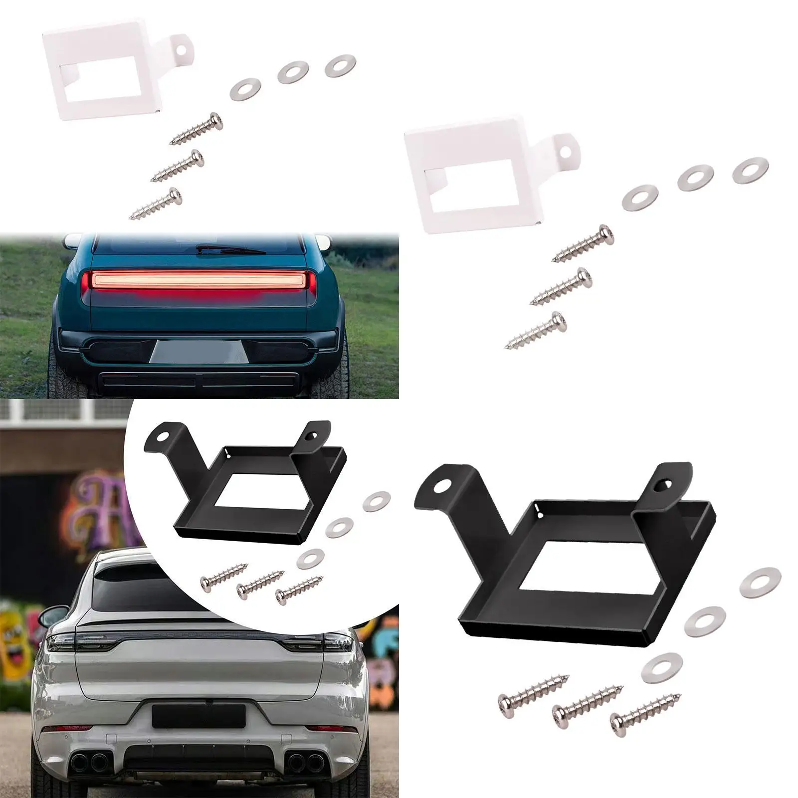 Automobile Radar Sensor Protector Cover Metal Set for Honda CR V 2017 2022 with Gaskets