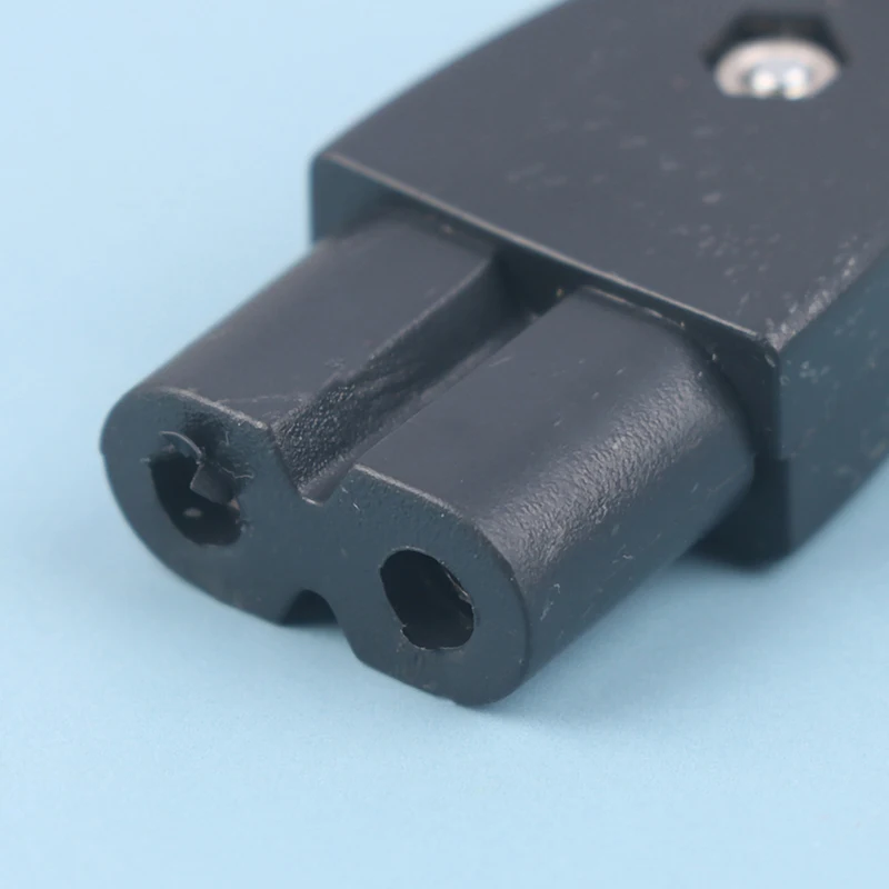 Male Power Socket Female Plug Power Outlet Embedded Electric Connector AC 2.5A 250V 8-Shaped Plug Socket