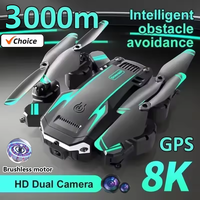 3000M G6 Professional Foldable Quadcopter Drone with 8K HD Camera GPS FPV Obstacle Avoidance RC Drone For Aerial Photography Toy
