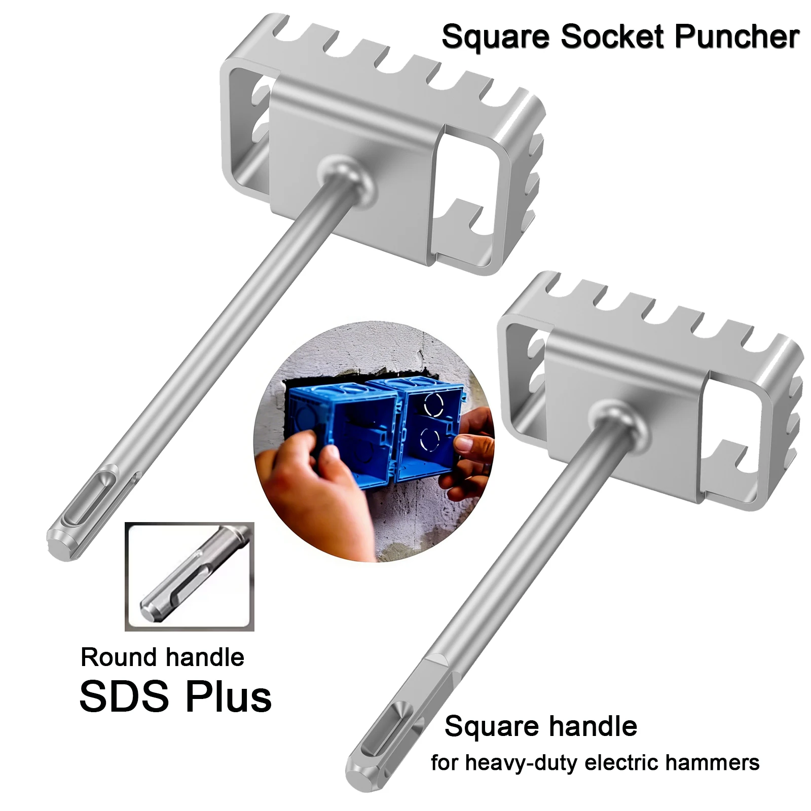 

86, инструмент для пробивания квадратной проволочной коробки, портативный электрический молоток, открывалка для скрытого монтажа воды и переключателя электричества