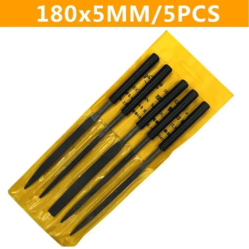 5pcs/set 140/180mm Metal File Mini Assorted Rasp Diamond Needle File set Repair Tool Jewelry Wood Grinding Hand File Tools