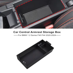 Car Central Armrest Storage Box For BMW 1 2 Series F40 F44 2020-2024 Central Control Organizer Tray Auto Interior Accessories