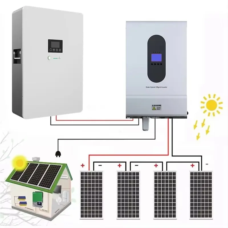 Customized All In One Hybrid 30Kw Generator 1MW Solar Energy Storage System 12KW Hybrid Inverter Solar Power System