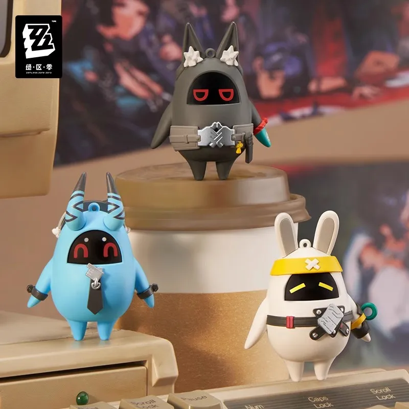[Genuine] miHoYo Game Zenless Zone Zero Bangboo Standee Serie Bangboo lift sub Key Chain Anime Ornament Prop Cosplay Xmas Gifts