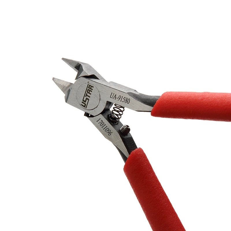 USTAR UA91580 Carbon Steel Single-Blade Precision Cutting Pliers Thin Blade Side Cutter for Gundam Model Detail Building