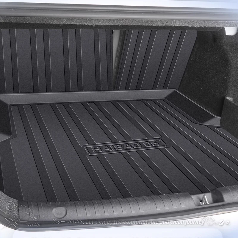 

For BYD Seal 06 DMi 2024 TPE Custom Fit Car Trunk Mat All Season Black Cargo Mat 3D Shaped Laser Measured Trunk Liners