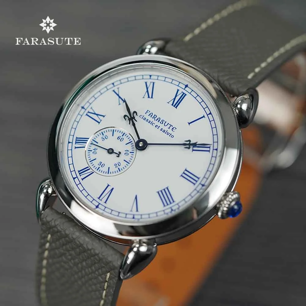 

Farasuti Retro Needle Porcelain Seriers Automatic Mechanical Men's Watch Sapphire Stainless Steel 5Bar Waterproof Wristwatches
