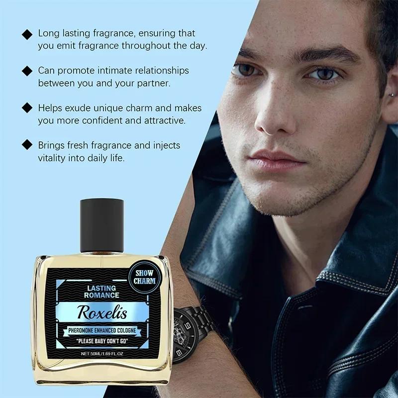 50ml Men Pheromone Cologne Top Herloss Original Charm Confidence 100ml Gentleman Dating Attract Women Temptation Lasting Perfume