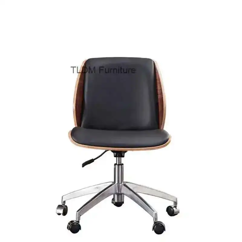 

Lift Swivel Computer Chair Designer Office Furniture Wood Backrest Office Chairs Boss Leather Office Chair Leisure Gamer Chair Z