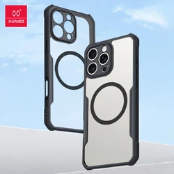 Xundd Magnetic Case For iPhone 16 Pro 15 Max For iPhone 16 14 13 Pro 16 Plus Holder Case Airbag Anti-drop Lens Protection Cover