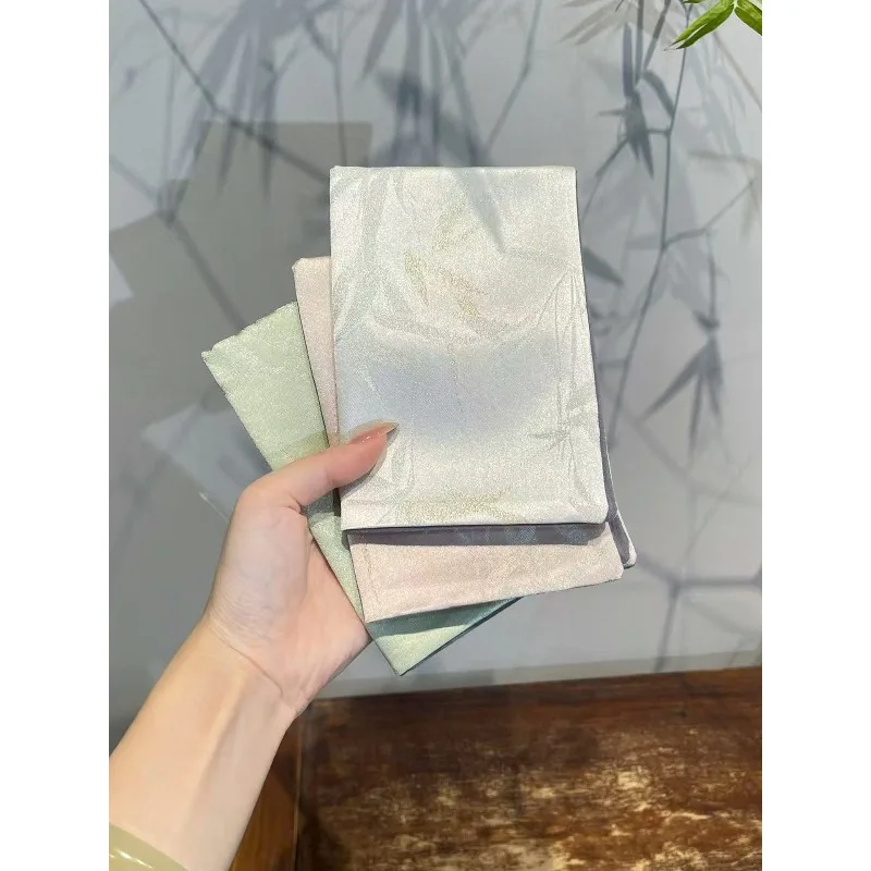 Embroidered tea towel, rectangular tea table thickened rag, tea table high-end coaster fabric accessories