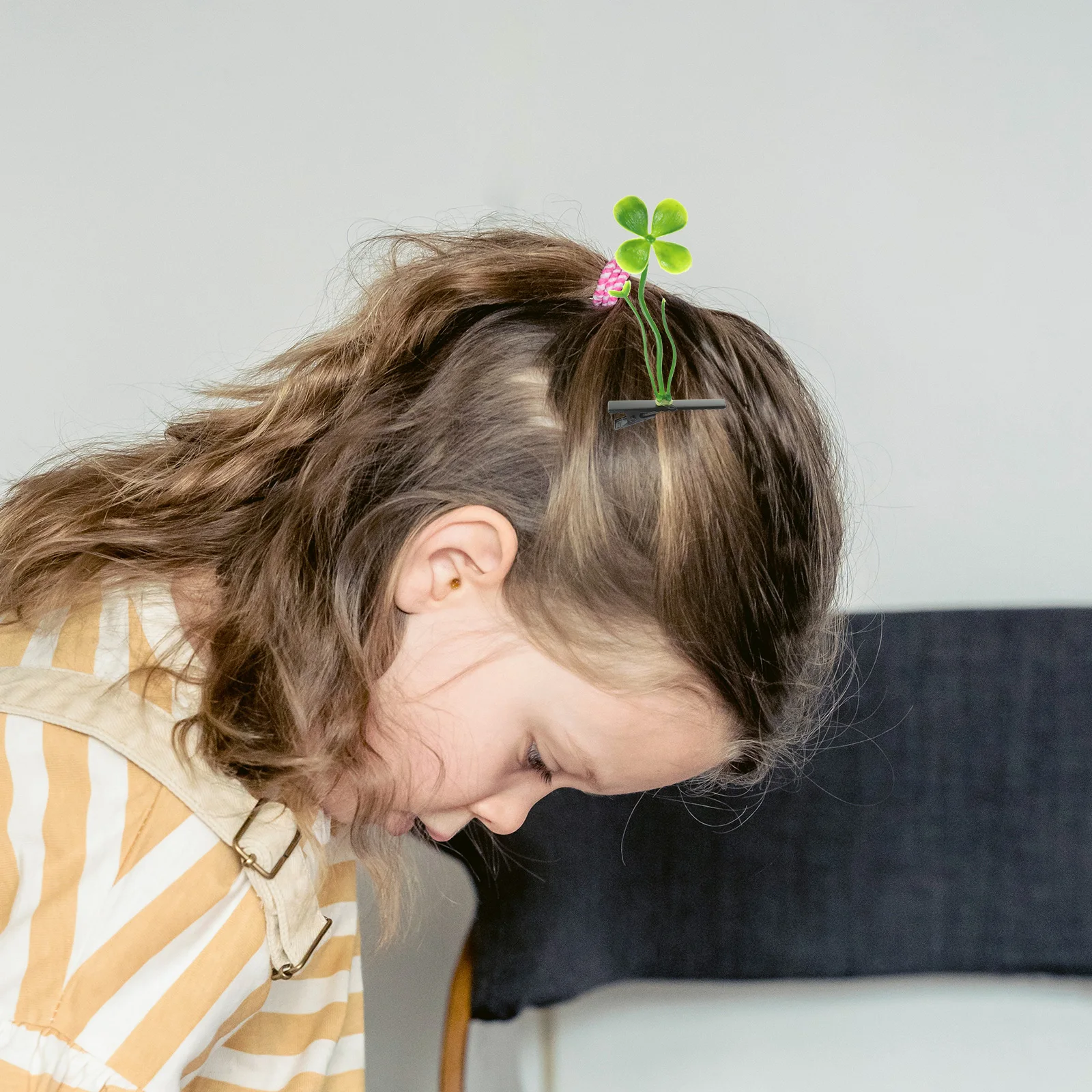 

30 Pcs Teen Girls Hair Accessories Leaf Hairpin Plant Clips Sprout Fun Accessories Teens Girls Mini Barrettes Grass Green