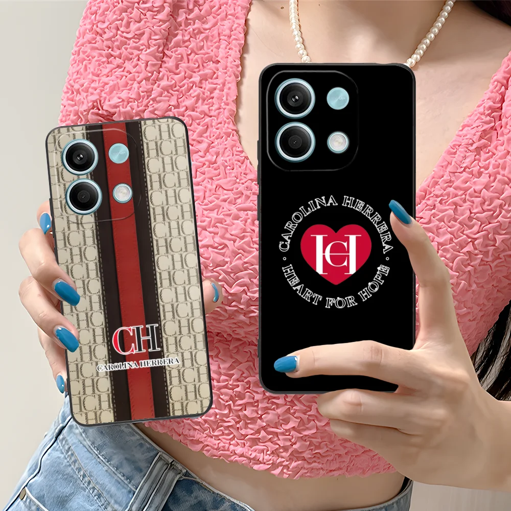 Mobile C-Carolina Phone Case for Xiaomi Redmi Note 13 12 11 10 9 8 7 6 S A Pro Lite Plus 5G Black Smartphone Cover Cellphones