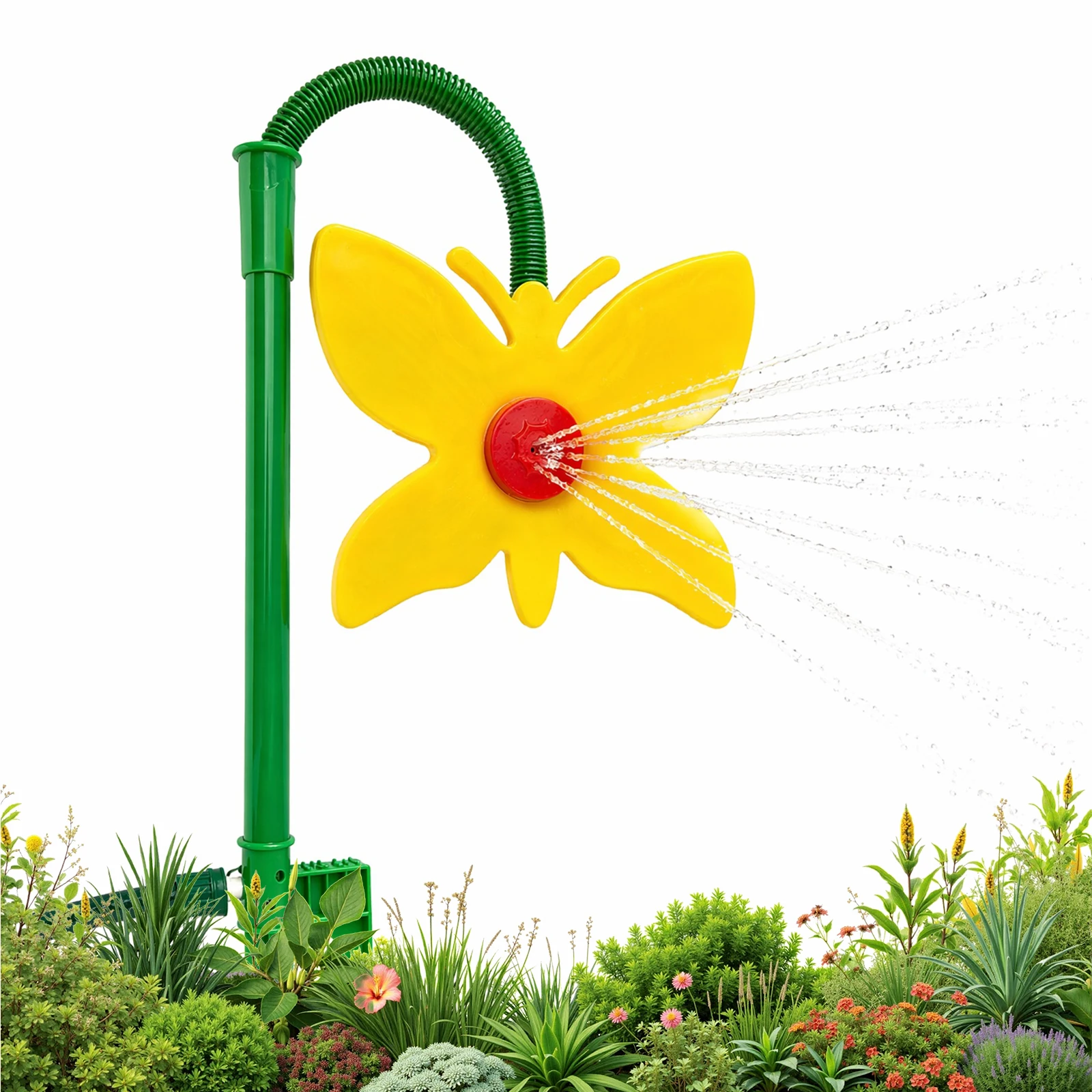 Crazy Dancing Butterfly Water Sprinklers Funny Butterfly Lawn Irrigation Sprinkler for Outdoor Yard Watering Playing