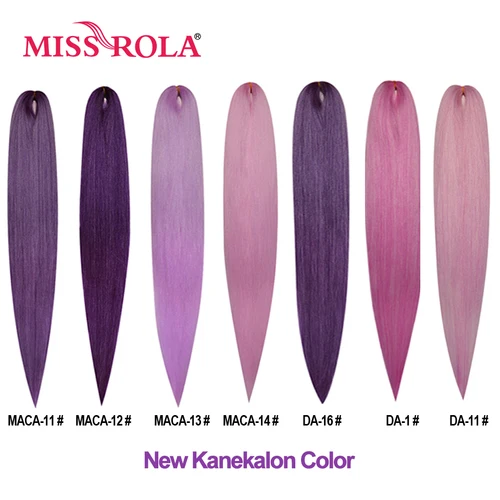 Miss Rola pelo sintético 2025 nuevo Color Kanekalon pelo Jumbo trenza trenza torcida a granel Yaki extensión de cabello liso al por mayor
