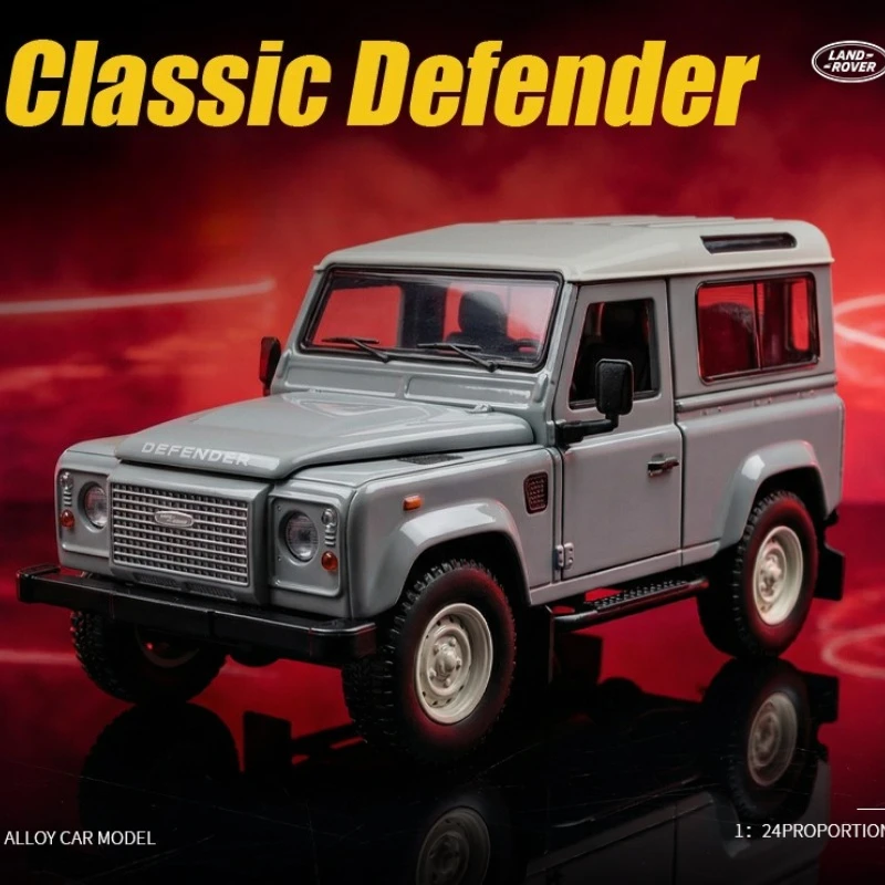 

Официально лицензированная 1:24 Land Rover Defender из сплава, внедорожная модель автомобиля, коллекция миниатюрных домашних декораций Voiture, подарок бойфренду