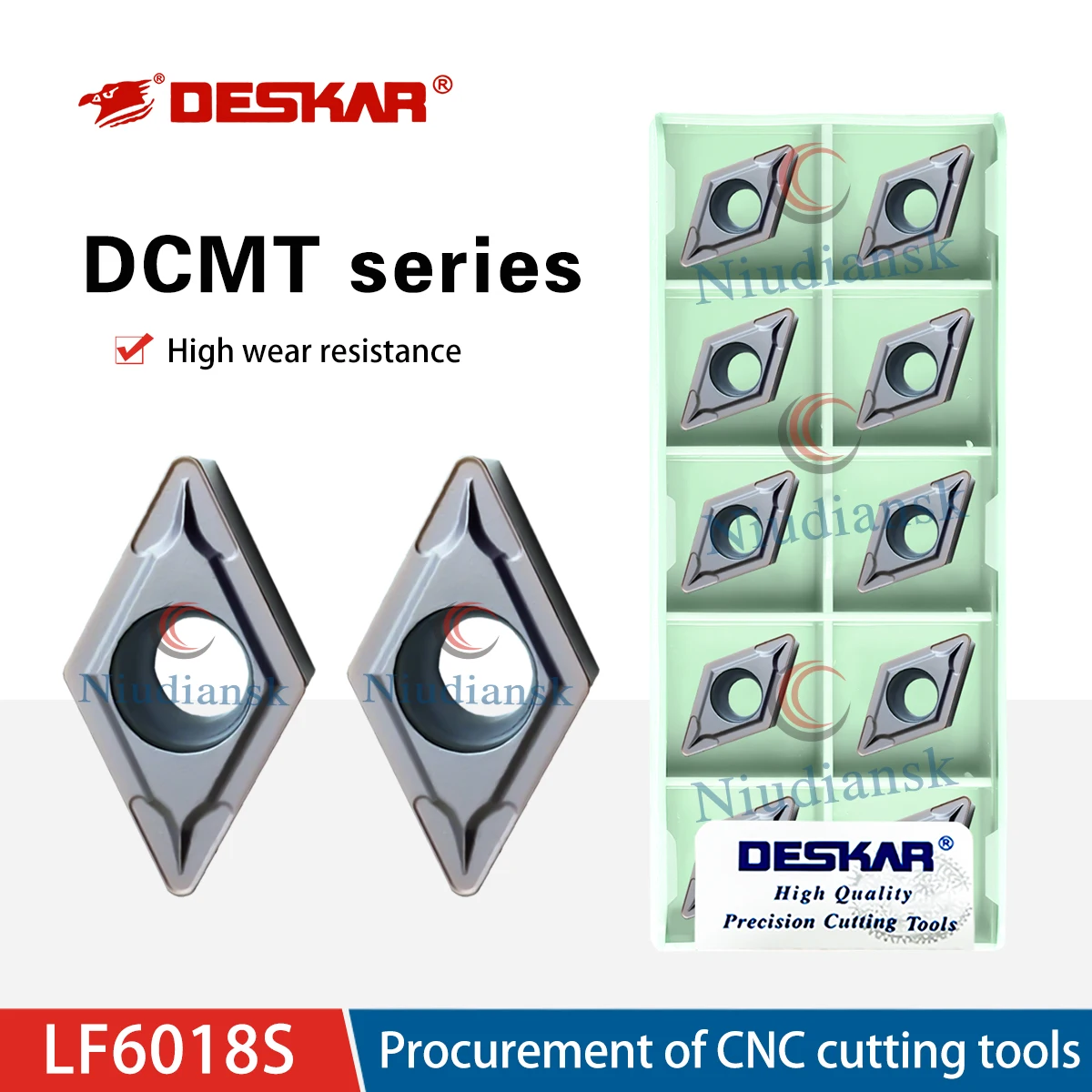 

DCMT070204-MV DCMT070208-MV LF6018S DCMT110304 DCMT11T308 LF6018S CNC Lathe Rhombus Turning Tool For Processing Stainless Steel