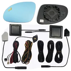 Car Blind Spot Radar Detection Rear View Mirror Auto Electronics LED Warning Light For VW Golf 4 5 6 7 Golf7 MK5 MK6 MK7
