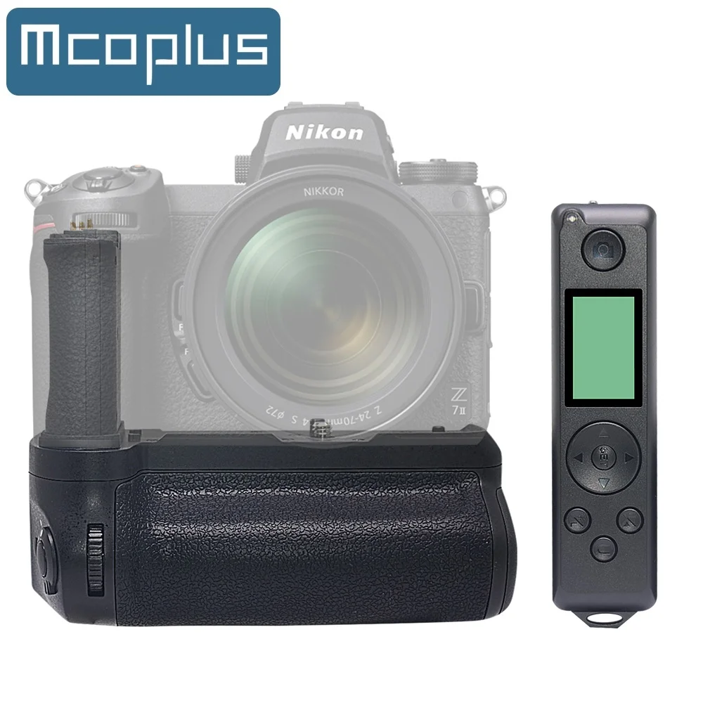 

Mcoplus BG-Z6II Z7II вертикальный держатель батарейного отсека с ЖК-дисплеем 2,4G беспроводной пульт дистанционного управления для Nikon Z6 II Z7II Z6II Z7II