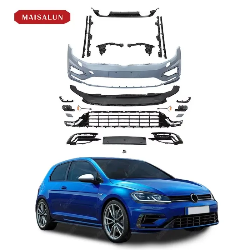 

Body Kit For Volkswagen VW Golf 7.5 2014-2019 Upgrade To VW GOLF 7.5 R Style Bodykit With Front And Rear Bumpers