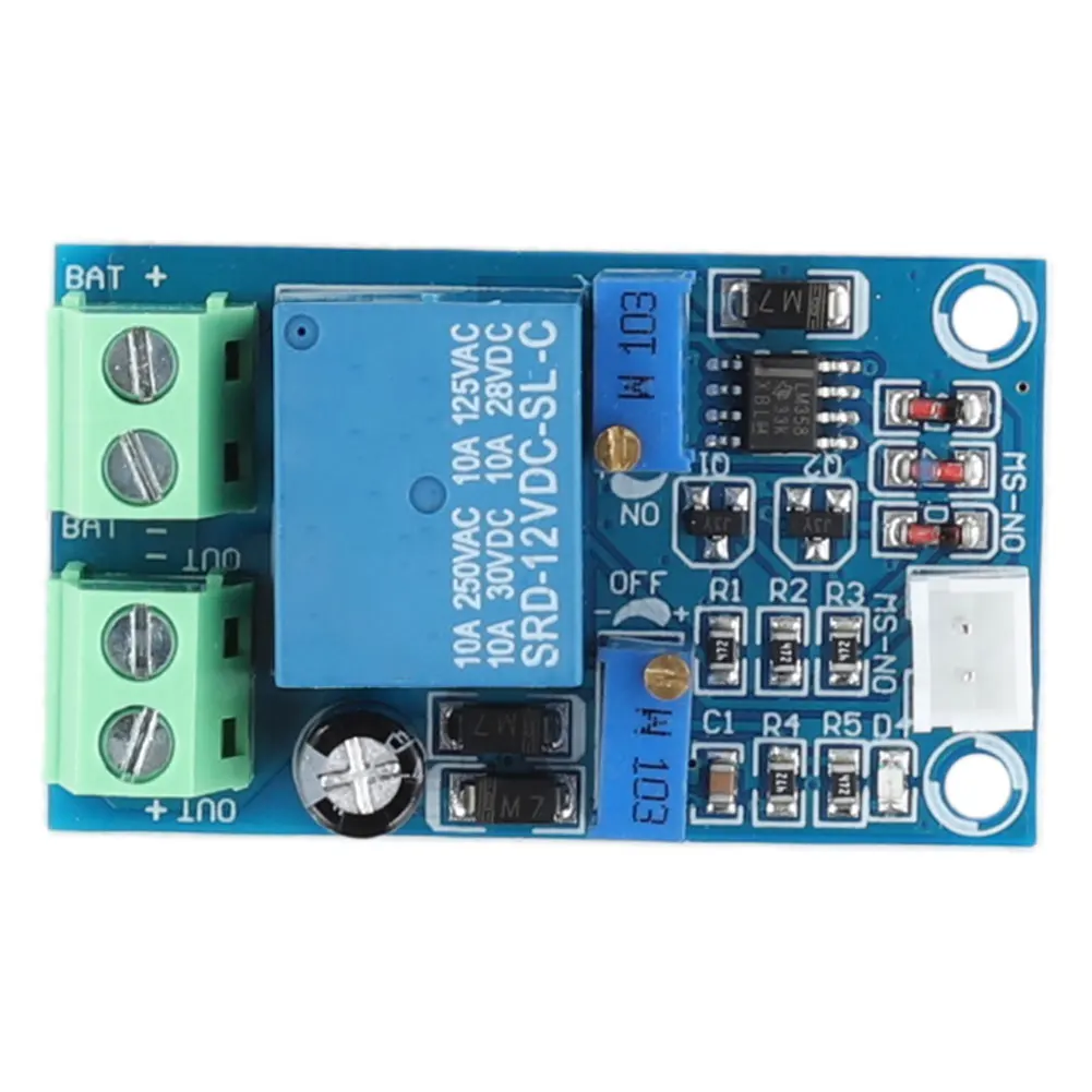 12V Battery Low Voltage Protection Module Portable Undervoltage Charging Controller Module Mini for Over-Discharging Electronics