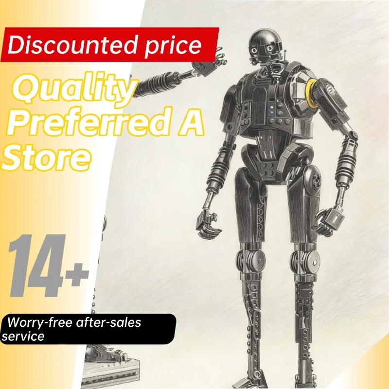 

Новинка 2026 года, тактическая модель робота K2SO Security 75434, собранные строительные блоки, игрушка для коллекционеров меха, рождественские подарки