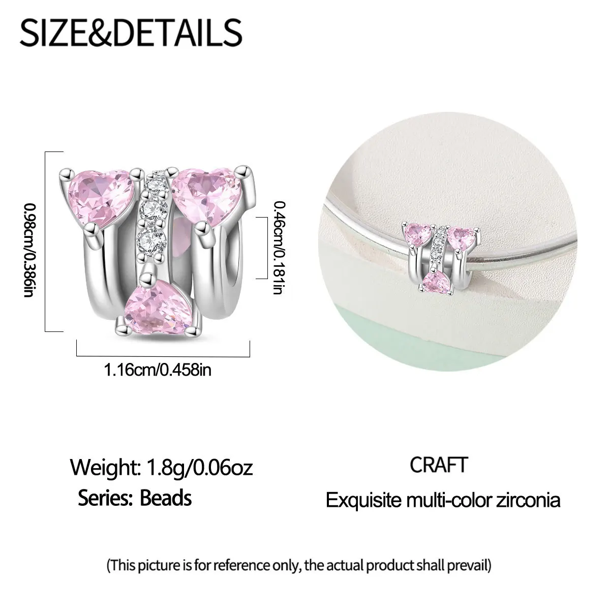Silver Plated Beads Fit Bracelets, DIY Gift Accessory
