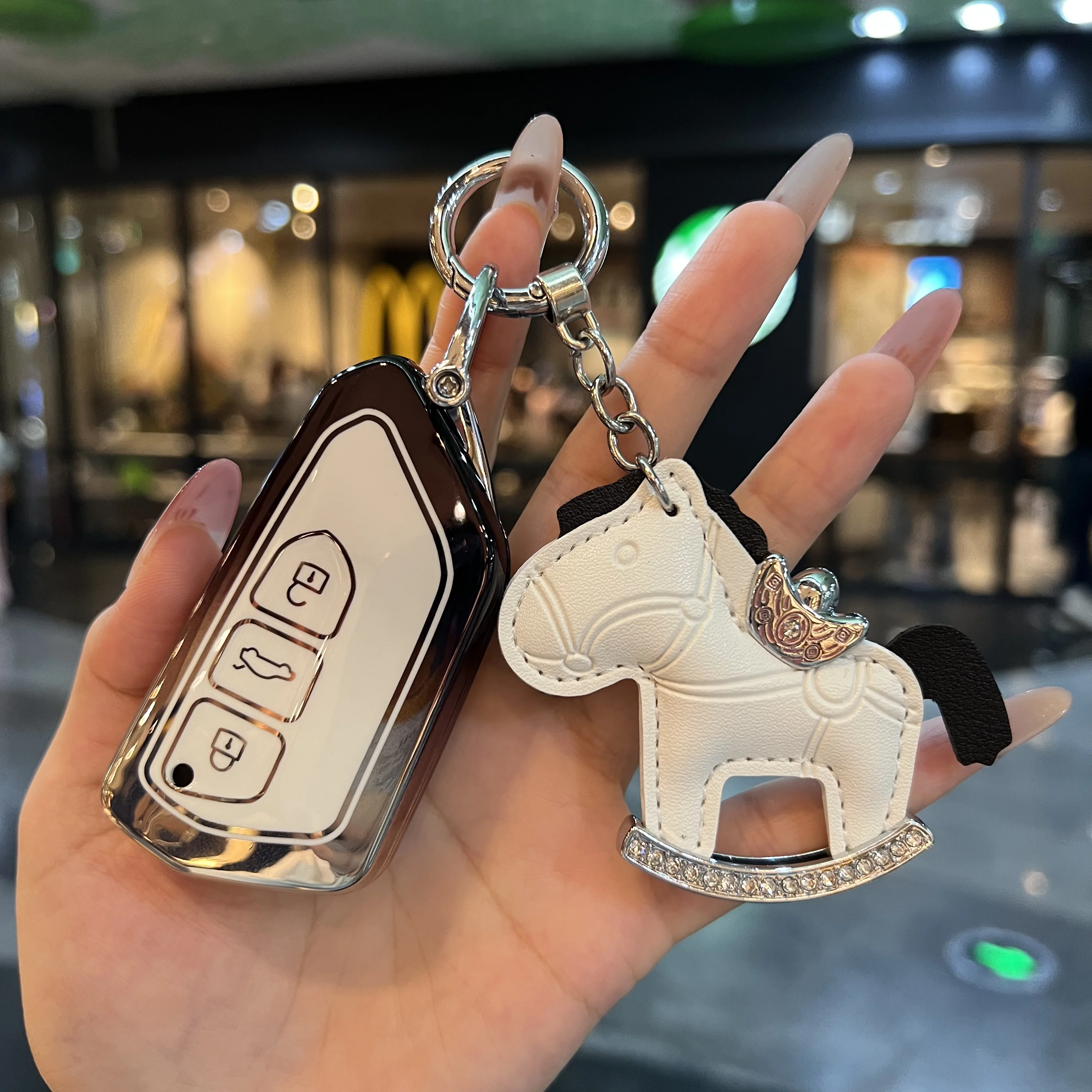 غطاء مفتاح السيارة لشركة فولكس فاجن فولكس فاجن جولف 8 MK8 ID.3 ID.4 كوبرا سكودا اوكتافيا A8 سيات ليون MK4 2020 2021 فورمينتور تاراكو #2