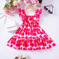 Summer Toddler Printed Dress 1-5Y Sleeveless Printed Range Cute Princess Dresses Girls Swing Casual Dress