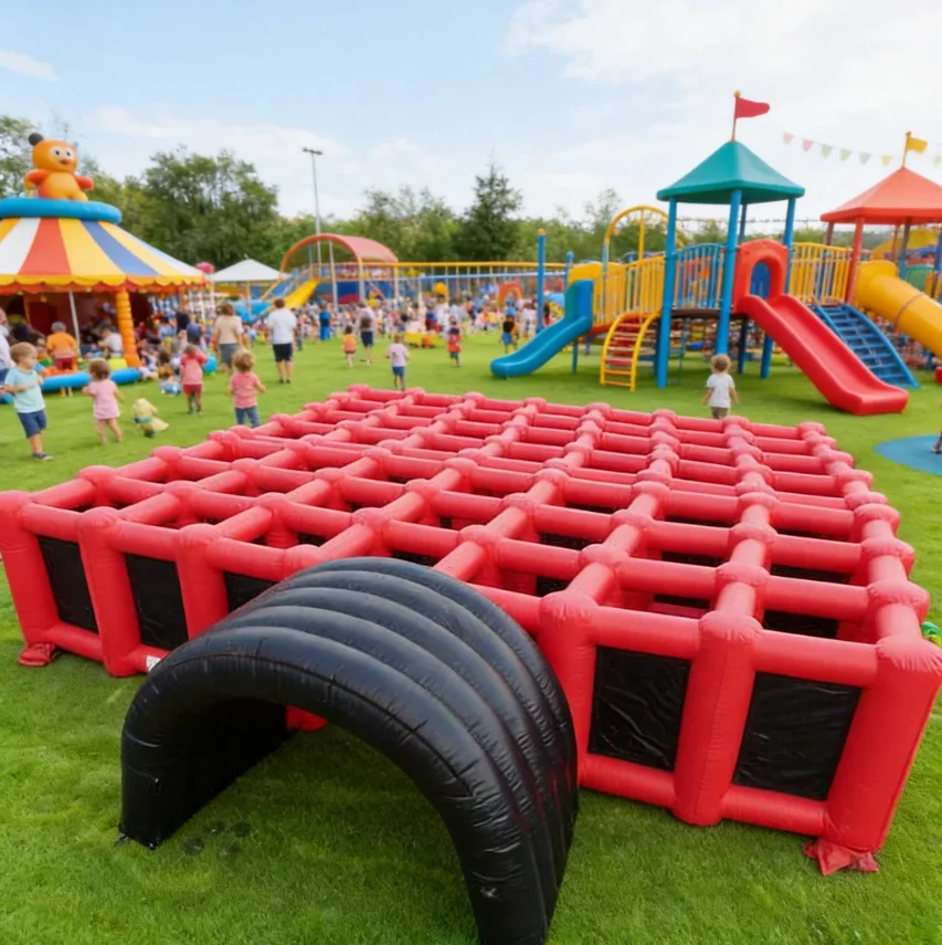 Commercial PVC Inflatable Maze - Kids Outdoor Games For Party review and price